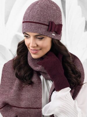 Bonnet chic bordeaux