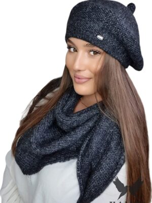 Béret Ophélia graphite