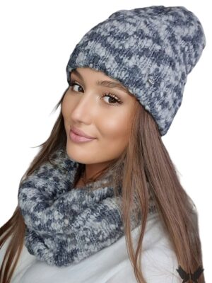 Ensemble laine gris