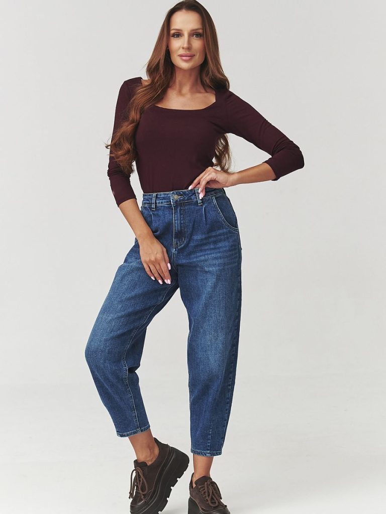 Chemise viscose italienne bordeaux à carreaux, coupe ajustée féminine — vue 1