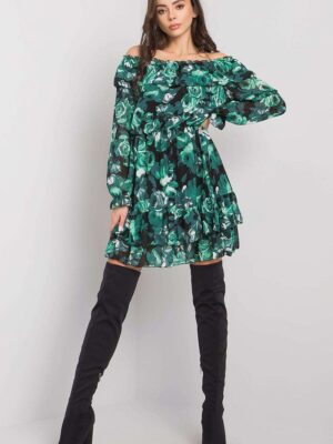 Robe rose verte