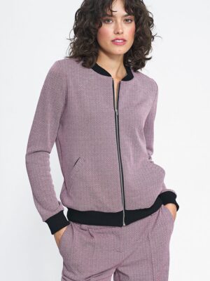 Veste zippée violine