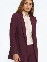 Veste ouverte chic femme, coupe épurée structurée