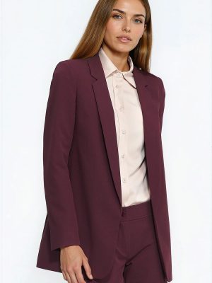 Veste ouverte chic femme, coupe épurée structurée