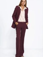 Veste ouverte chic femme, coupe épurée structurée — vue 1