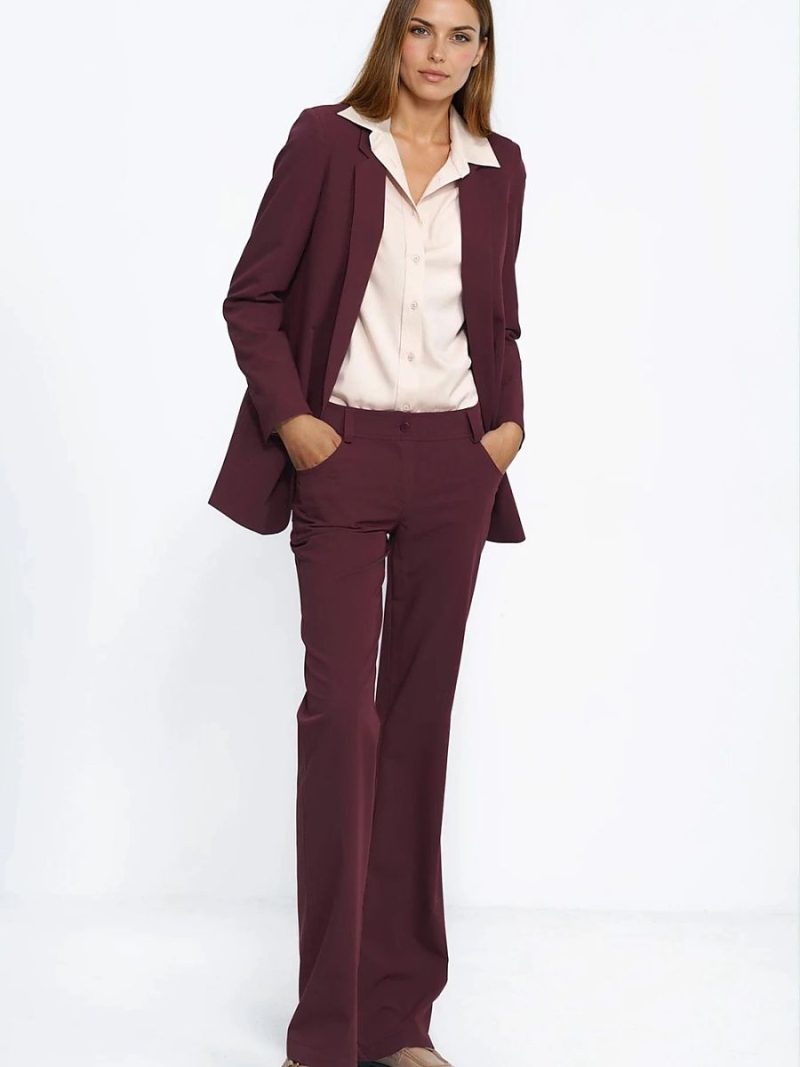 Veste ouverte chic femme, coupe épurée structurée — vue 1