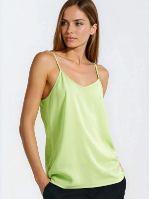 Débardeur viscose Sophia couleur neutre, coupe régulière, bretelles fines — vue 1