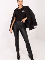 Blazer cérémonie bleu marine, détails dentelle, coupe classique — vue 1