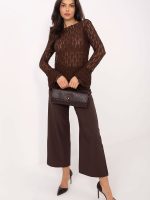 Blouse dentelle manches volants décolleté bateau viscose — vue 1