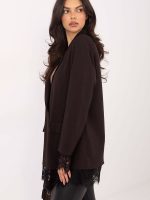 Veste soirée femme avec strass cristallisés et dentelle, coupe cintrée classique — vue 1