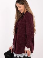 Veste de costume femme strass et dentelle, coupe élégante soirée — vue 2