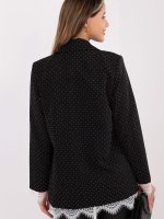 Veste soirée strass et dentelle pour femme, coupe tailleur classique — vue 2