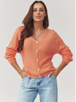 Cardigan Éléonore boutonné tricot doux coupe oversize décolleté V