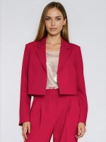 Blazer Camille oversize ouvert, coupe raccourcie, manches droites