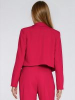 Blazer Camille oversize ouvert, coupe raccourcie, manches droites — vue 2