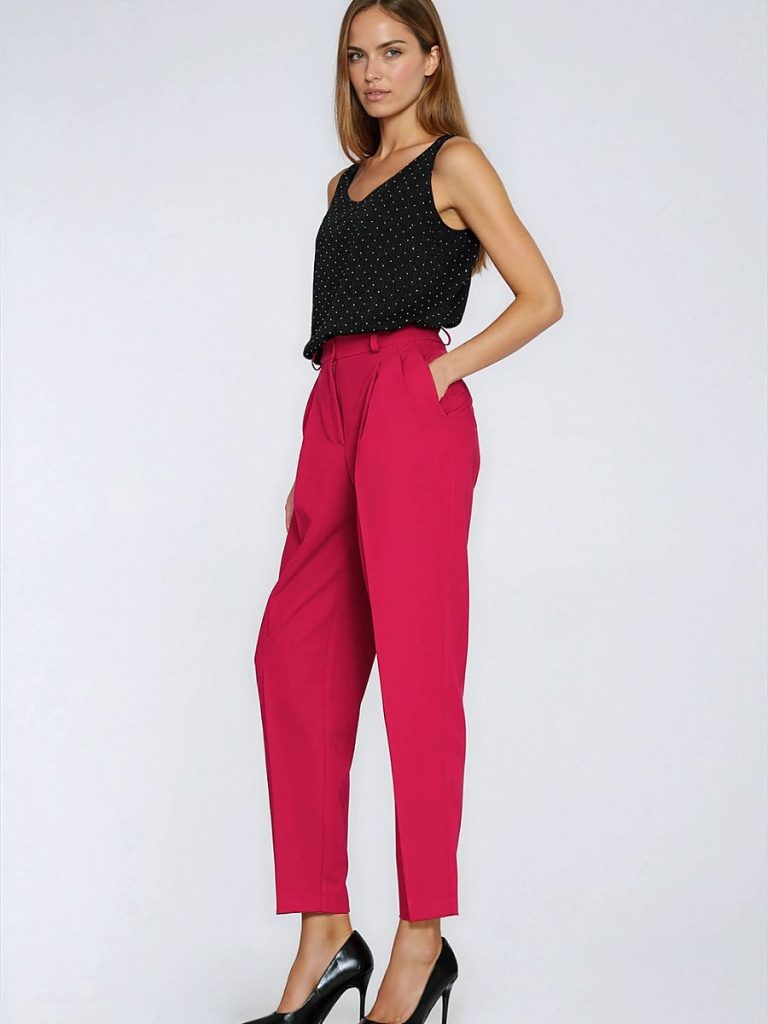 Blouse sans manches multicouleur avec strass argentés, encolure ronde — vue 1