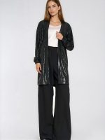 Blazer Léa sequins scintillants coupe oversize femme — vue 1