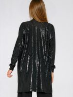 Blazer Léa sequins scintillants coupe oversize femme — vue 2