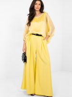 Chemisier femme tencel col rond manches 3/4 coupe affine