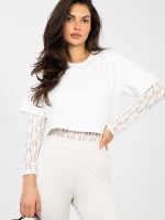 Body femme dentelle deux couches manches longues élégant