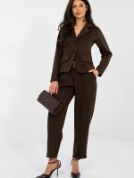 Veste Camille blazer court femme coupe épurée chic