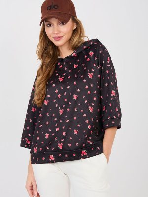 Sweatshirt Floral Manches 3/4