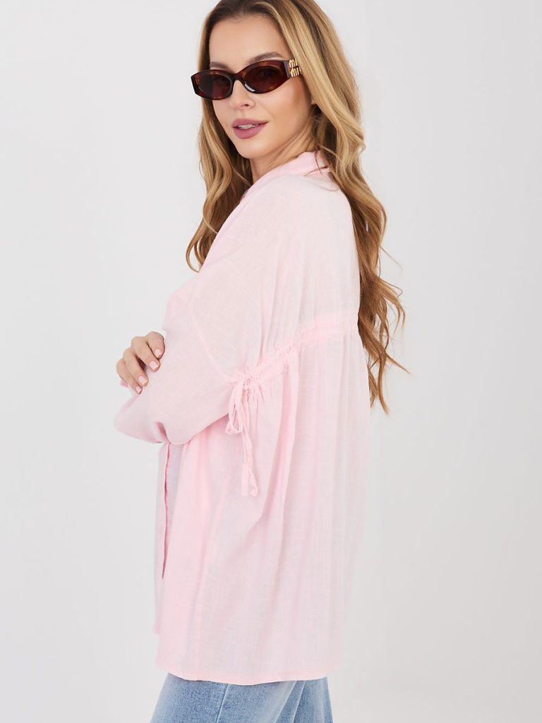 Chemise Mathilde rosé avec lacet ajustable dans le dos — vue 2