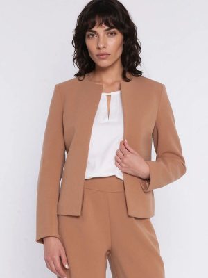Blazer femme structuré noir, coupe épurée chic et intemporelle