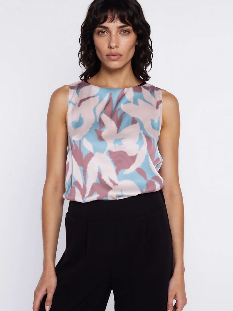 Chemisier femme lin coton col classique coupe régulière — vue 1