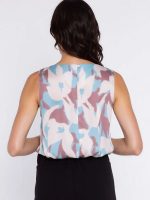 Chemisier femme lin coton, coupe régulière col classique — vue 2