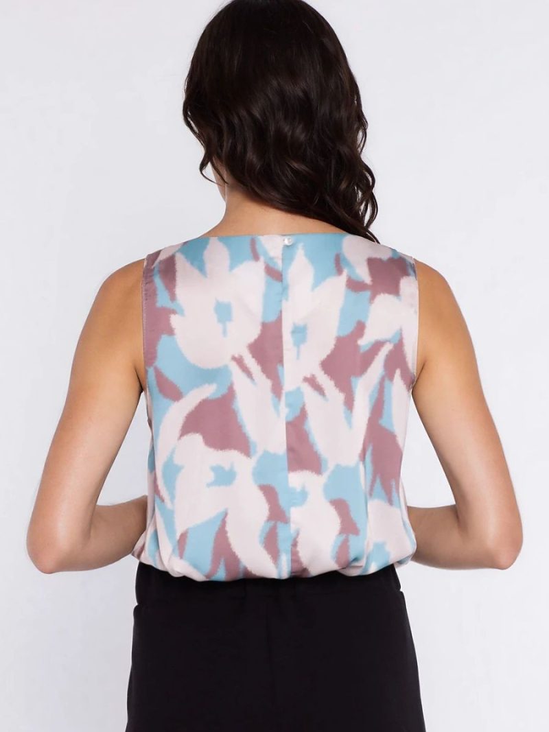 Chemisier femme lin coton, coupe régulière col classique — vue 2