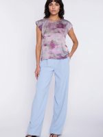 Chemisier fluide femme coupe épousante, style bureau élégant — vue 1