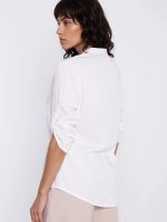 Chemisier blanc femme coupe épurée signature MADAME — vue 2