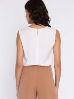 Chemisier Élise intemporel femme, col classique, manches ajustables — vue 2