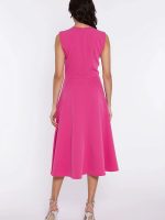 Robe Éva sans manches, coupe cintrée évasée, décolleté rond — vue 2