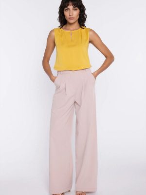 Tunique viscose col V sans manches, coupe régulière fluide — vue 1