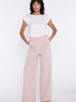 Chemisier Léa beige manches kimono en viscose légère — vue 1