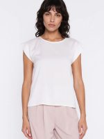 Chemisier Léa beige manches kimono en viscose légère — vue 3