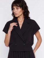 Blazer Nathalie manches courtes col classique ceinture élastique — vue 3