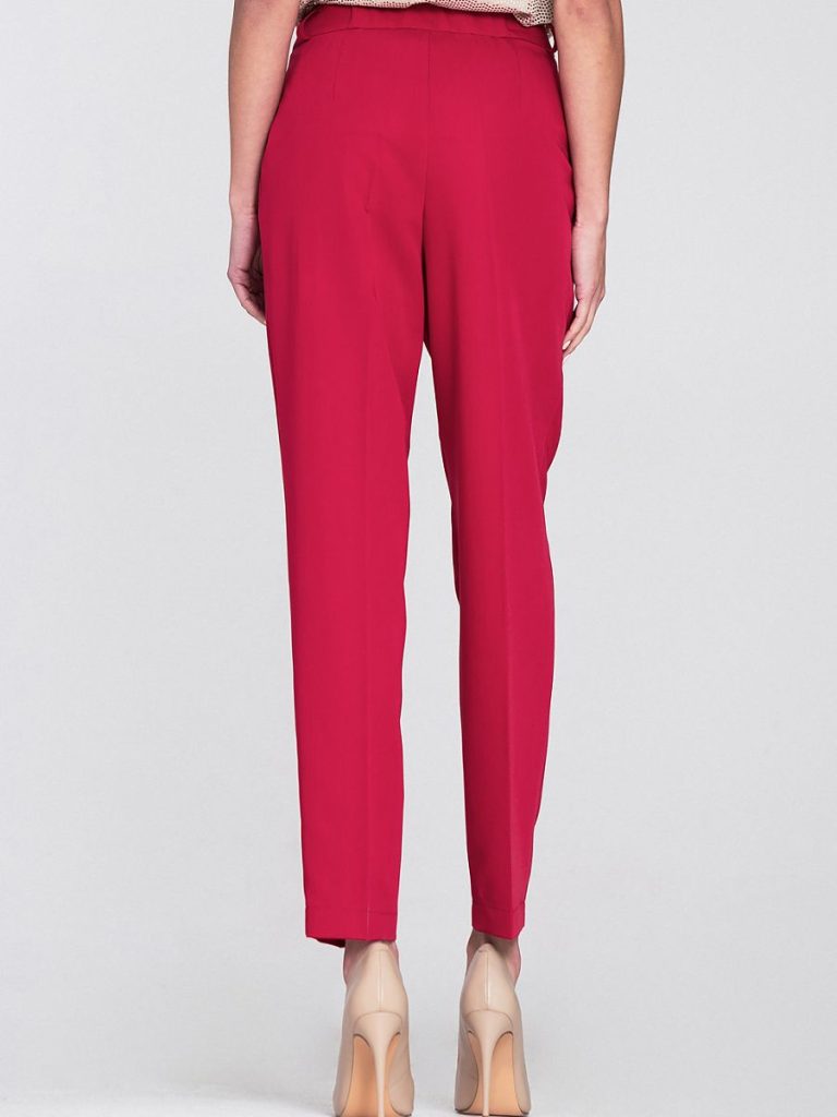 Pantalon femme taille haute jambes ballon noir élégant — vue 2