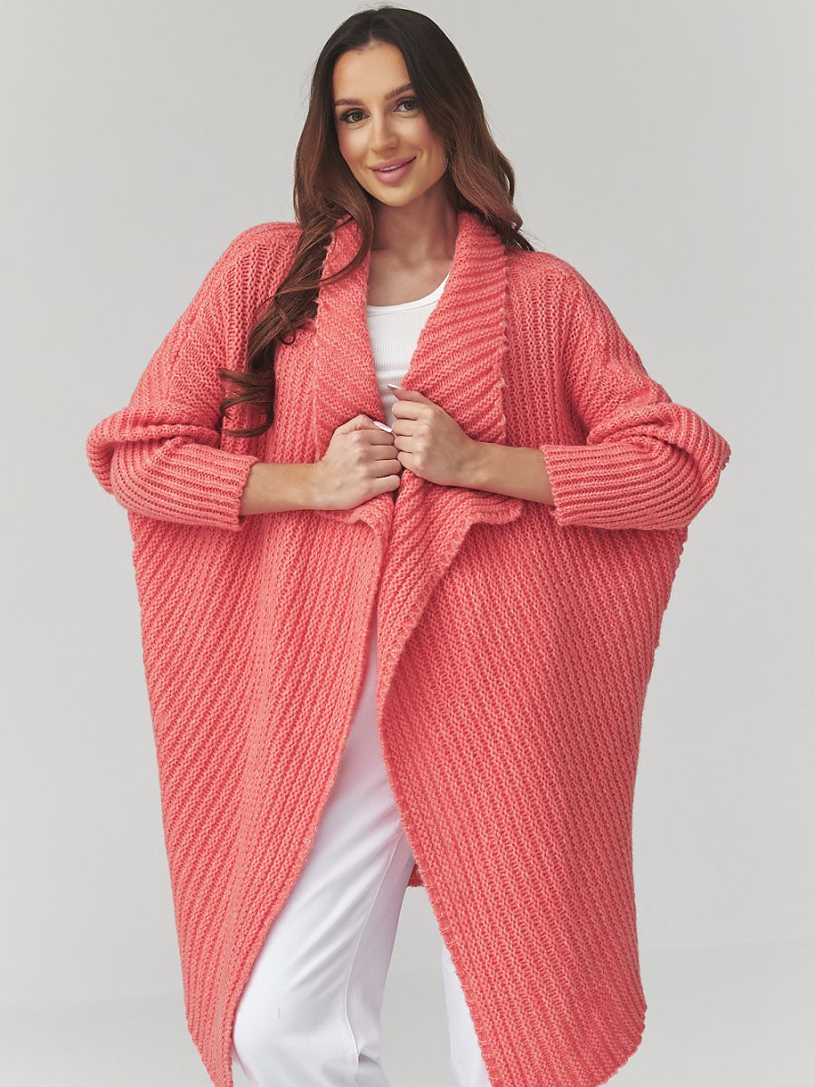 Cardigan Long Rosé Enveloppant