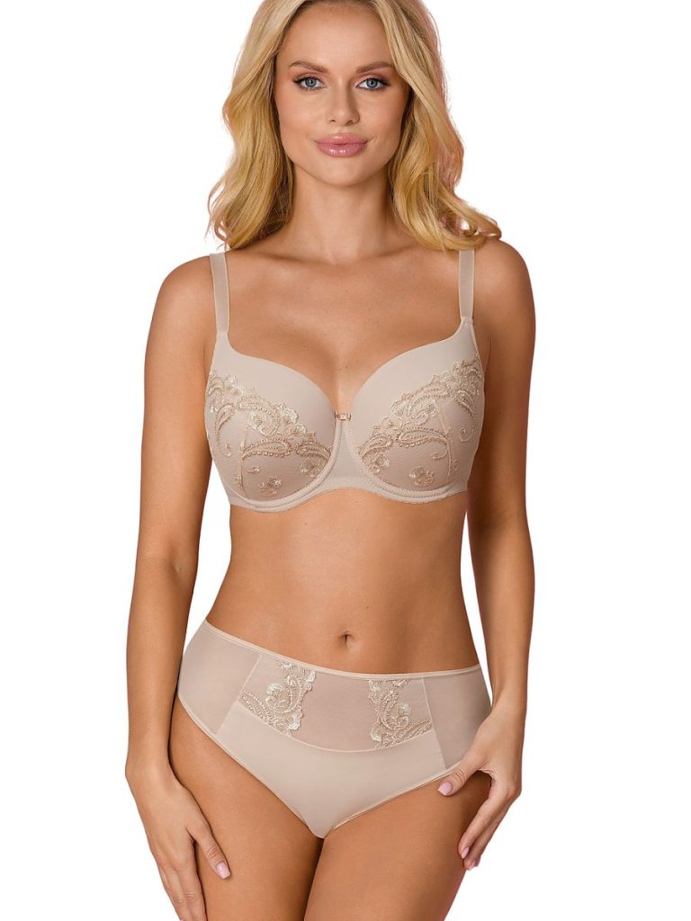 Culotte femme beige coton, coupe classique élégante